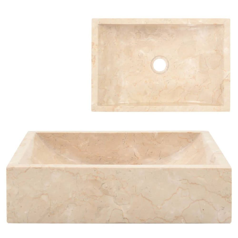 Sink Grey 45x30x12 cm Marble