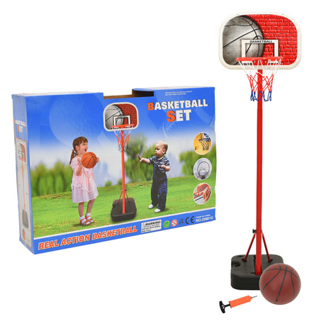 Portable Basketball Play Set Adjustable 138.5-166 cm