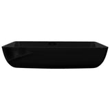 Ceramic Bathroom Sink Basin Black Rectangular