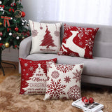 Christmas Pillow Covers Christmas Decorations Throw Pillow Covers Set Of 4 Throw Pillow Cases With Holiday Decor