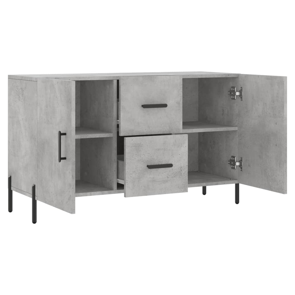 Sideboard Concrete Grey 100x36x60 cm Engineered Wood