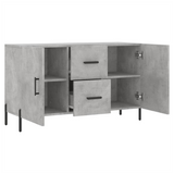 Sideboard Concrete Grey 100x36x60 cm Engineered Wood