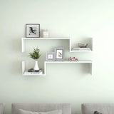 Wall Shelves 2 pcs Smoked Oak 100x15x20 cm Engineered Wood