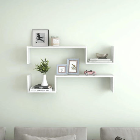 Wall Shelves 2 pcs Smoked Oak 100x15x20 cm Engineered Wood