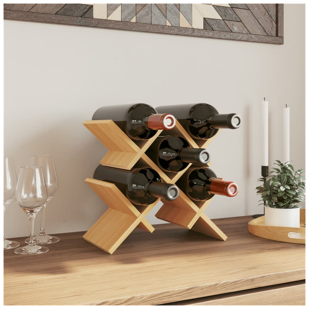 Wine Rack for 5 Bottles 41x15x25 cm Bamboo