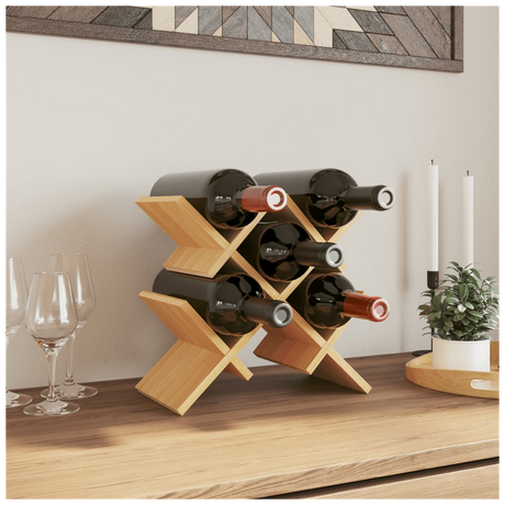 Wine Rack for 5 Bottles 41x15x25 cm Bamboo