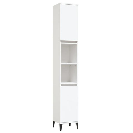 Bathroom Cabinet White 30x30x190 cm Engineered Wood