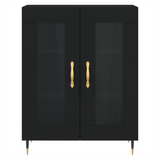 Sideboard Black 69.5x34x90 cm Engineered Wood