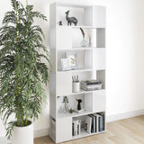 Book Cabinet Room Divider White 80x24x186 cm Engineered Wood