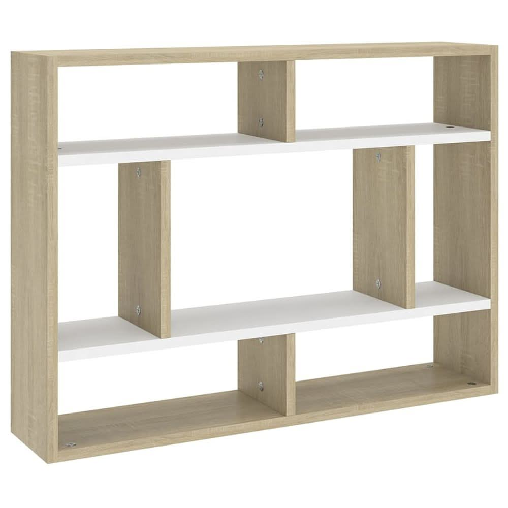 Wall Shelf Smoked Oak 75x16x55 cm Engineered Wood