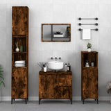 Bathroom Cabinet White 30x30x190 cm Engineered Wood