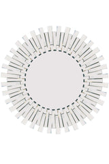 Starburst All Glass Stylised Round Mirror