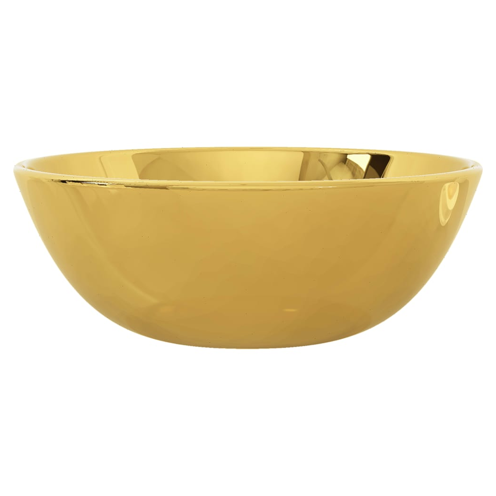 Wash Basin 28x10 cm Ceramic Gold