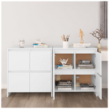 Sideboards 2 pcs White 70x41x75 cm Engineered Wood