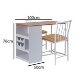 Compact Bistro Dining Set - White