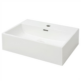 Basin with Faucet Hole Ceramic White 51.5x38.5x15 cm