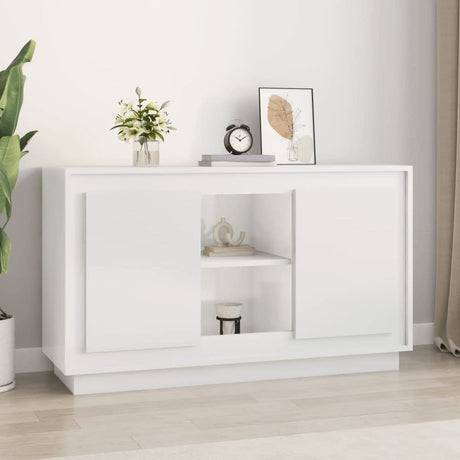 Sideboard White 102x35x60 cm Engineered Wood