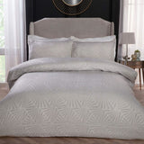 LUREX JACQUARD DECO GEO IVORY D/SET SB