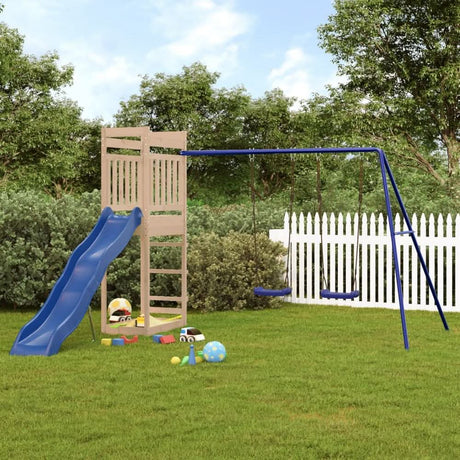 Outdoor Playset Solid Wood Pine