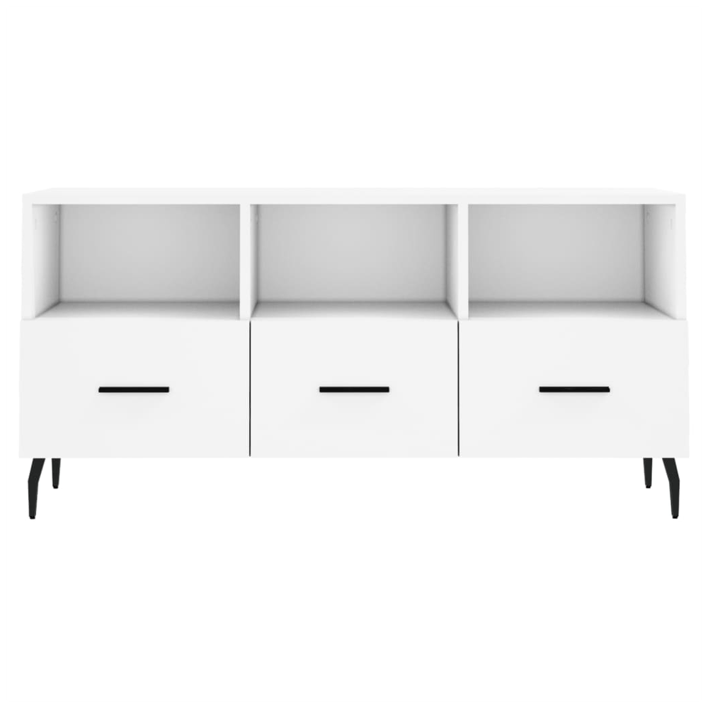 TV Cabinet White 102x36x50 cm Engineered Wood