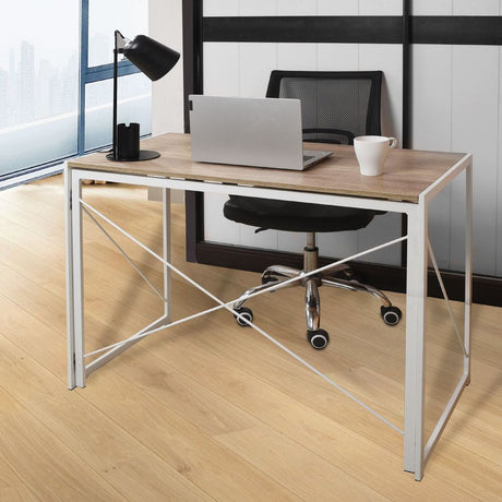 Compact Industrial Style Multi-Purpose Desk Folding Table