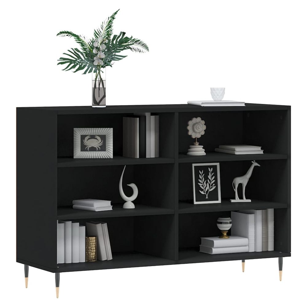 Sideboard Black 103.5x35x70 cm Engineered Wood