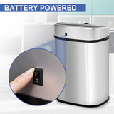 Sensor Dustbin Touchless Automatic Bin Mirror Stainless Steel 48L