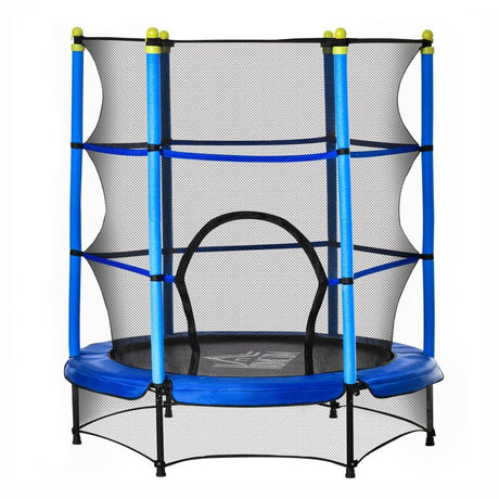 5.2FT Kids Trampoline with Safety Enclosure, Indoor Outdoor - Blue