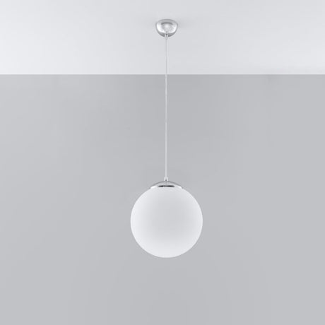 Pendant lamp steel, glass Ugo minimalistic Design E27