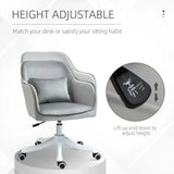 Office Chair with Rechargeable Electric Vibration Massage Lumbar Pillow, Wheels