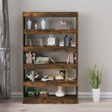 Book Cabinet/Room Divider Smoked Oak 100x30x166 cm