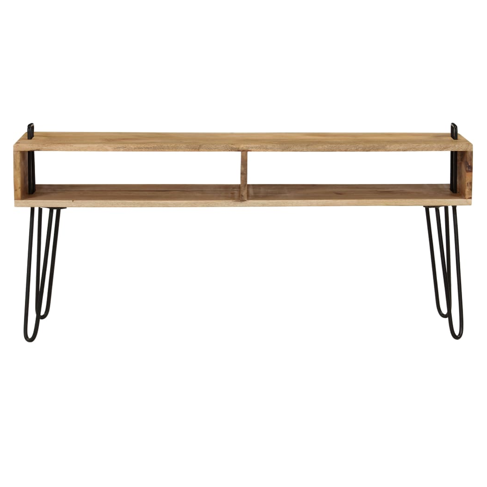 TV Stand Solid Mango Wood 110x35x45 cm