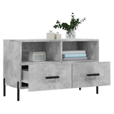 TV Cabinet Concrete Grey 80x36x50 cm Engineered Wood