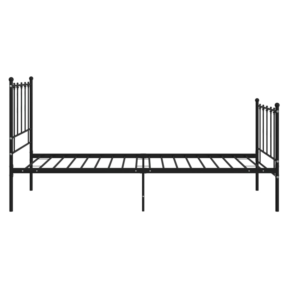 Bed Frame Black Metal 90x200 cm