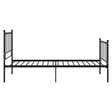 Bed Frame Black Metal 90x200 cm