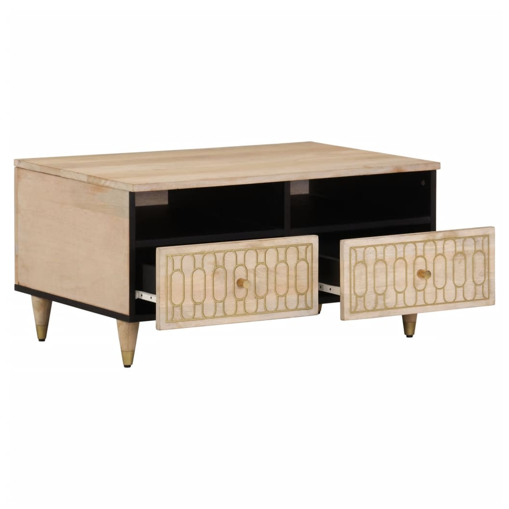 Coffee Table 80x54x40 cm Solid Wood Mango