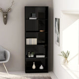 Bookshelf Smoked Oak 60x24x74.5 cm Engineered Wood