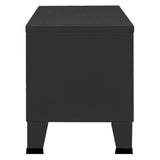 Industrial TV Cabinet Black 105x35x42 cm Metal