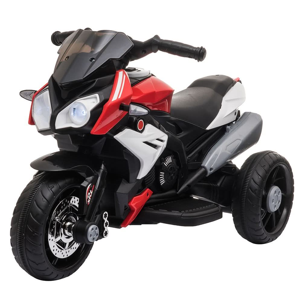 Kids Electric Motorcycle Ride-On Toy 6V Battery Music Horn Lights Red