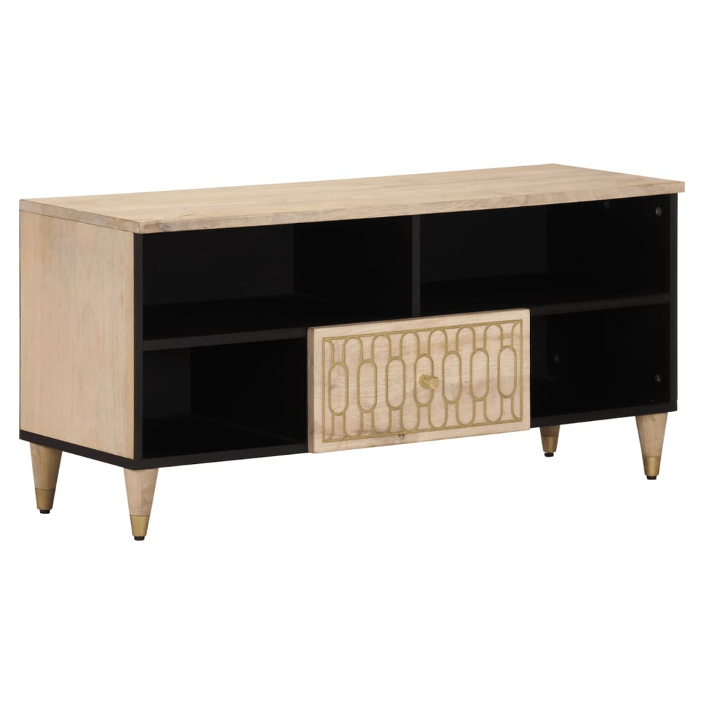 TV Cabinet 100x33x46 cm Solid Wood Mango