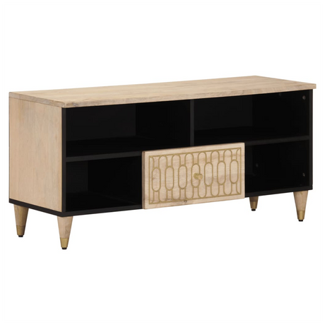 TV Cabinet 100x33x46 cm Solid Wood Mango