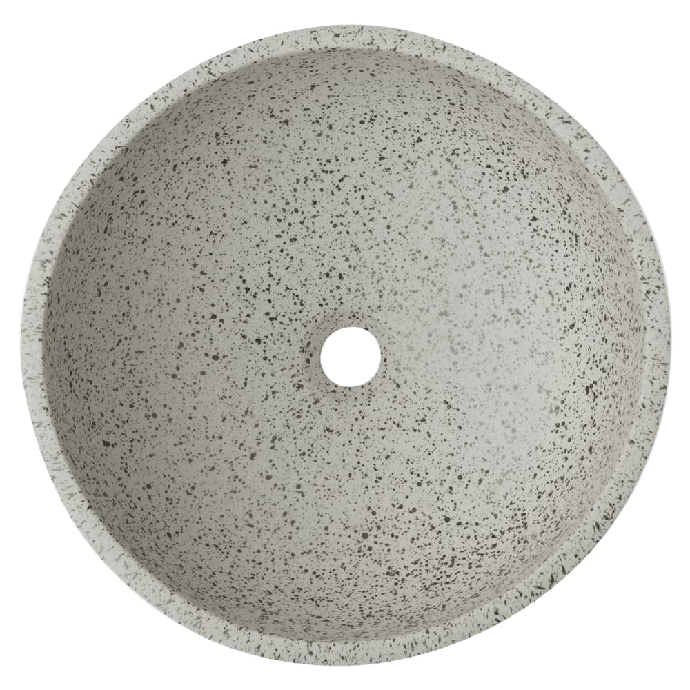 Countertop Basin Grey Round Φ41x14 cm Ceramic