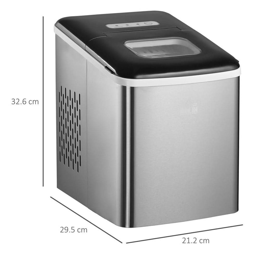 Ice Maker Machine Portable Counter Top Ice Cube Maker for Home Black