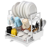 VINSANI 2 TIER DISH DRAINER WHITE 1010431