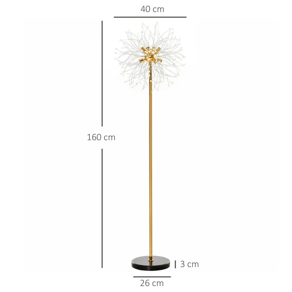 Modern Floor Lamp with Dandelion-like Lampshade for Bedroom