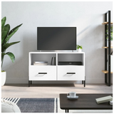 TV Cabinet White 80x36x50 cm Engineered Wood