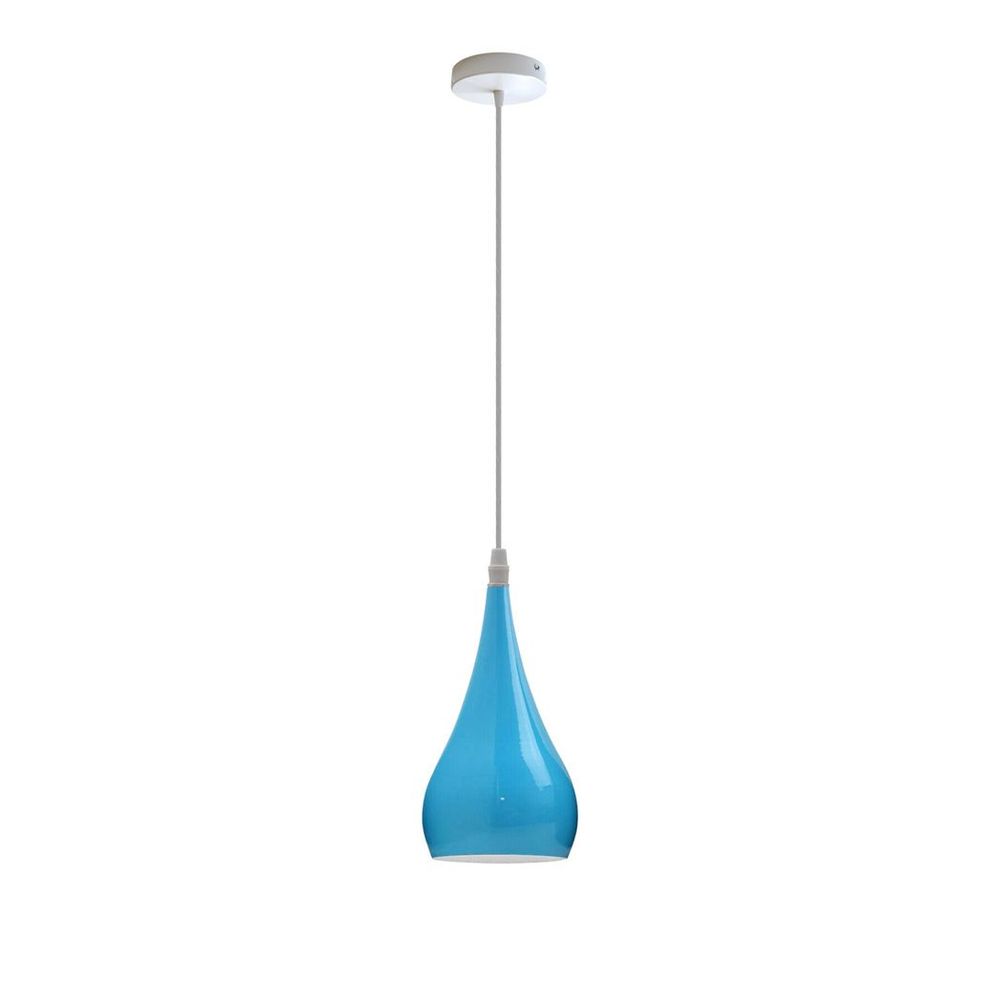 Metal E27 Teardrop Pendant Light Modern Industrial Hanging Light Fixture