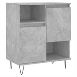 Sideboards 2 pcs Concrete Grey Engineered Wood