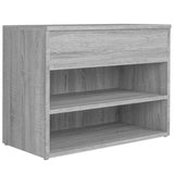 Shoe Bench Grey Sonoma 60x30x45 cm Engineered Wood