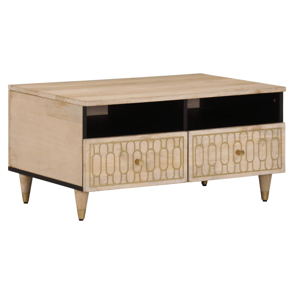 Coffee Table 80x54x40 cm Solid Wood Mango